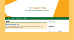 Desktop Screenshot of freretstreetfestival.com