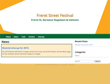 Tablet Screenshot of freretstreetfestival.com